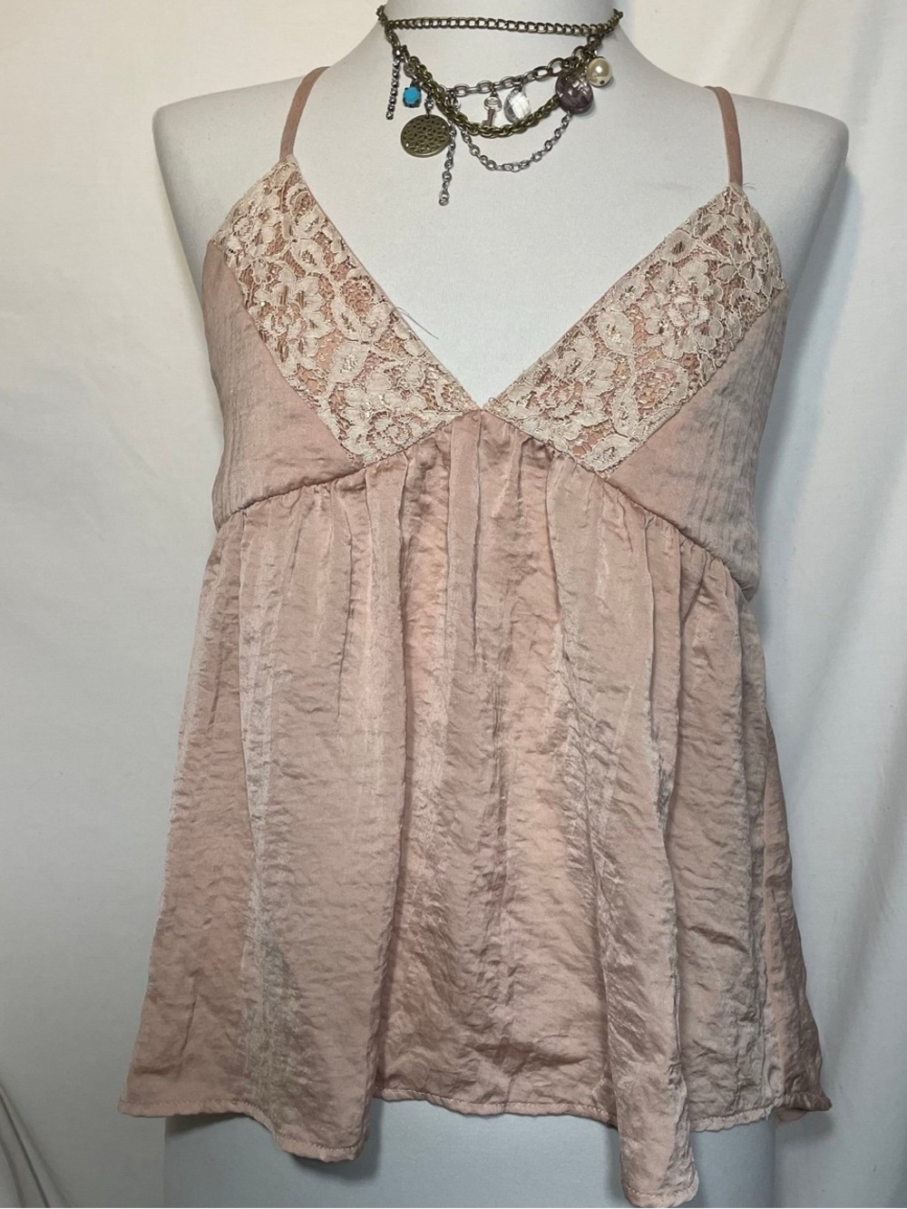 Fairycore Y2k Flying Tomato Baby Pink/Peach Camisole Top - Picture 2 of 7